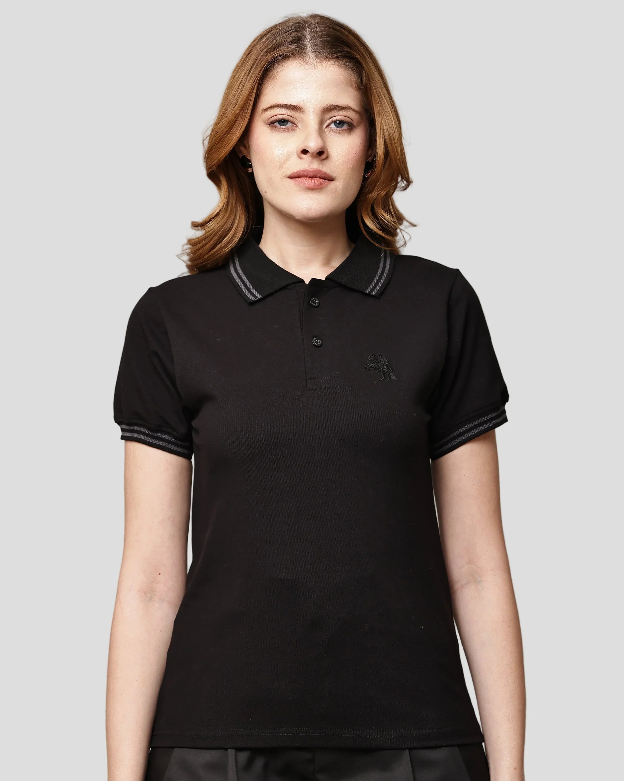 RAVEN WOMEN POLO T-SHIRT - Everything Black