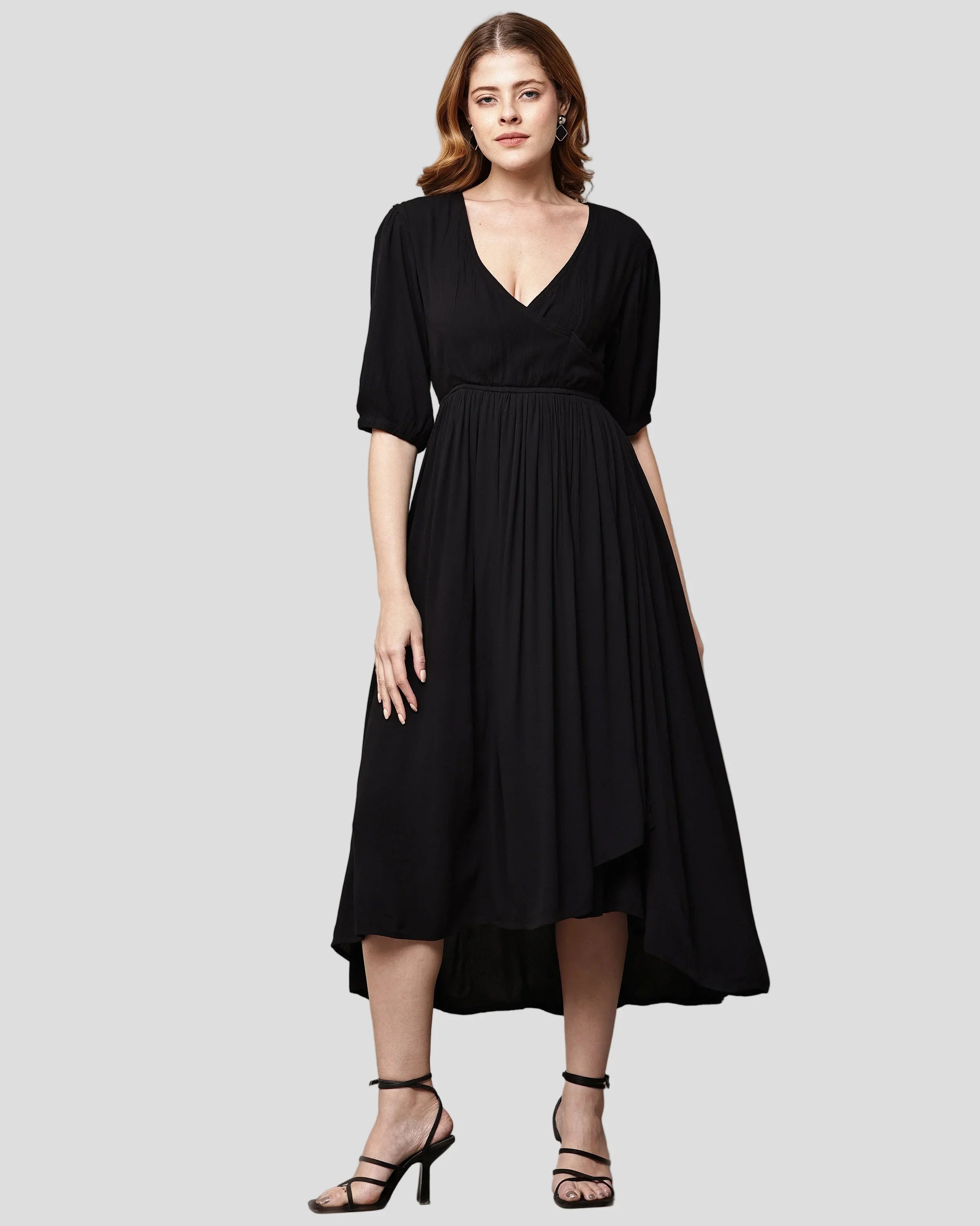 MUSE MIDI DRESS - Everything Black