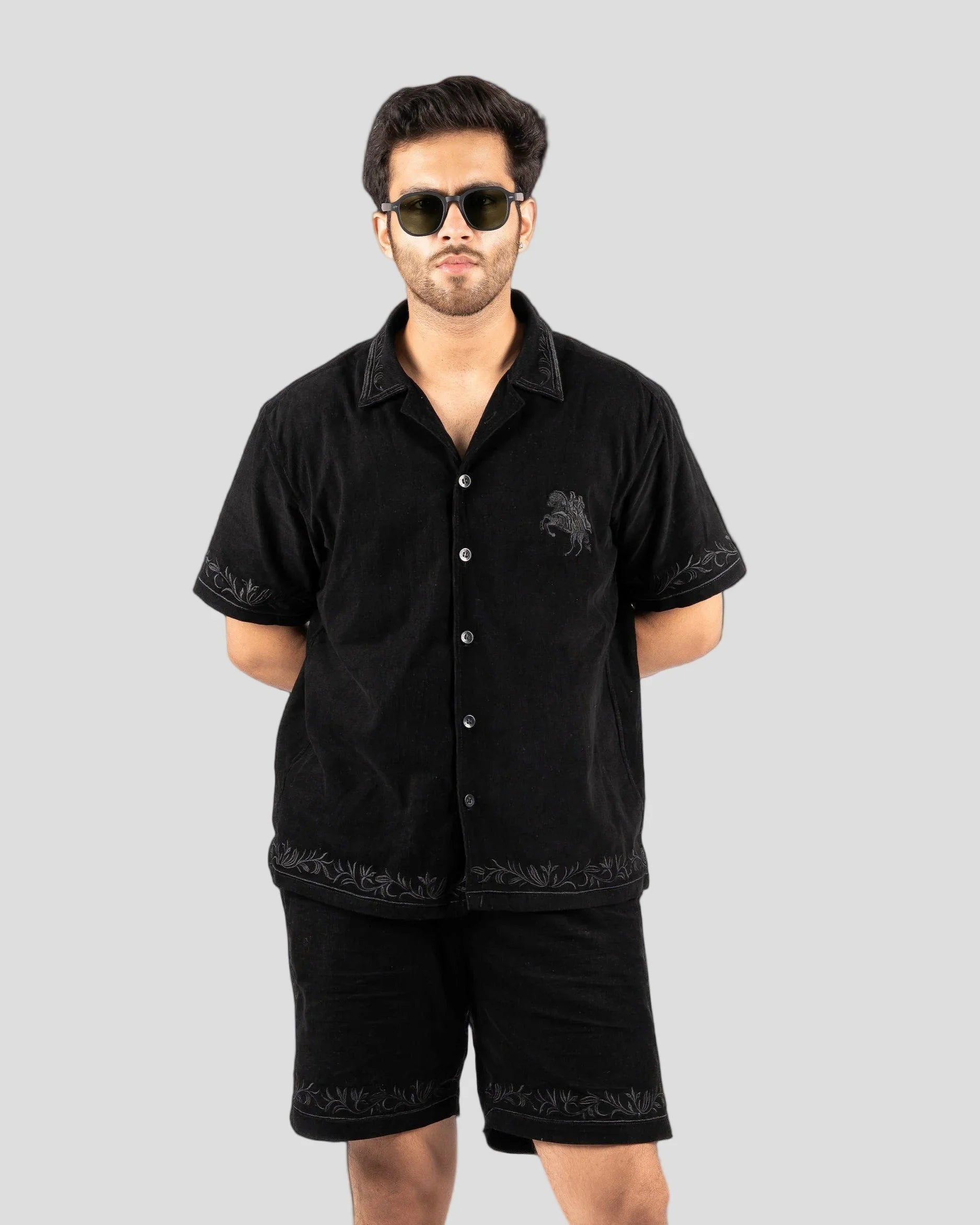 KNIGHT MENS SHIRT - Everything Black