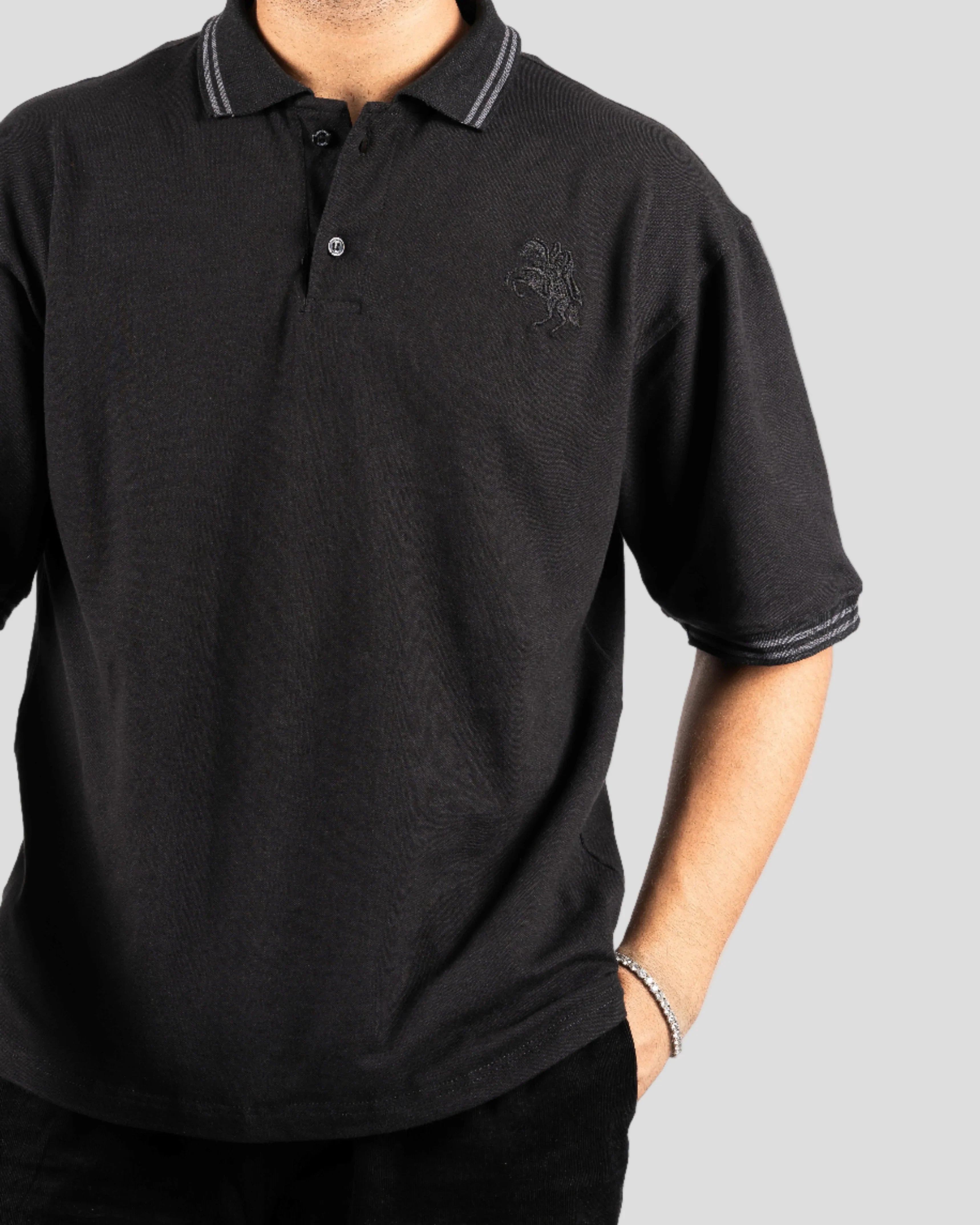 SHADOW MENS POLO - Everything Black