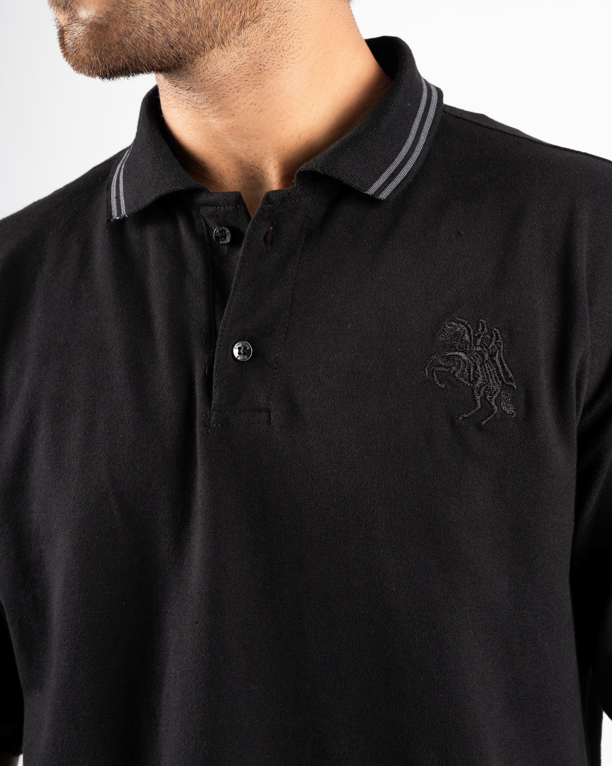 SHADOW MENS POLO - Everything Black